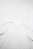 Seamed Detail Contrast Lace Raglan Sleeve T-Shirt- 2 Colors