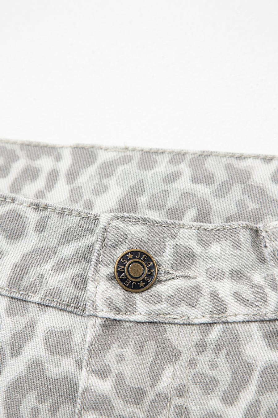 Print Frayed Edge Wide Leg High-Waist Jeans- 7 Styles
