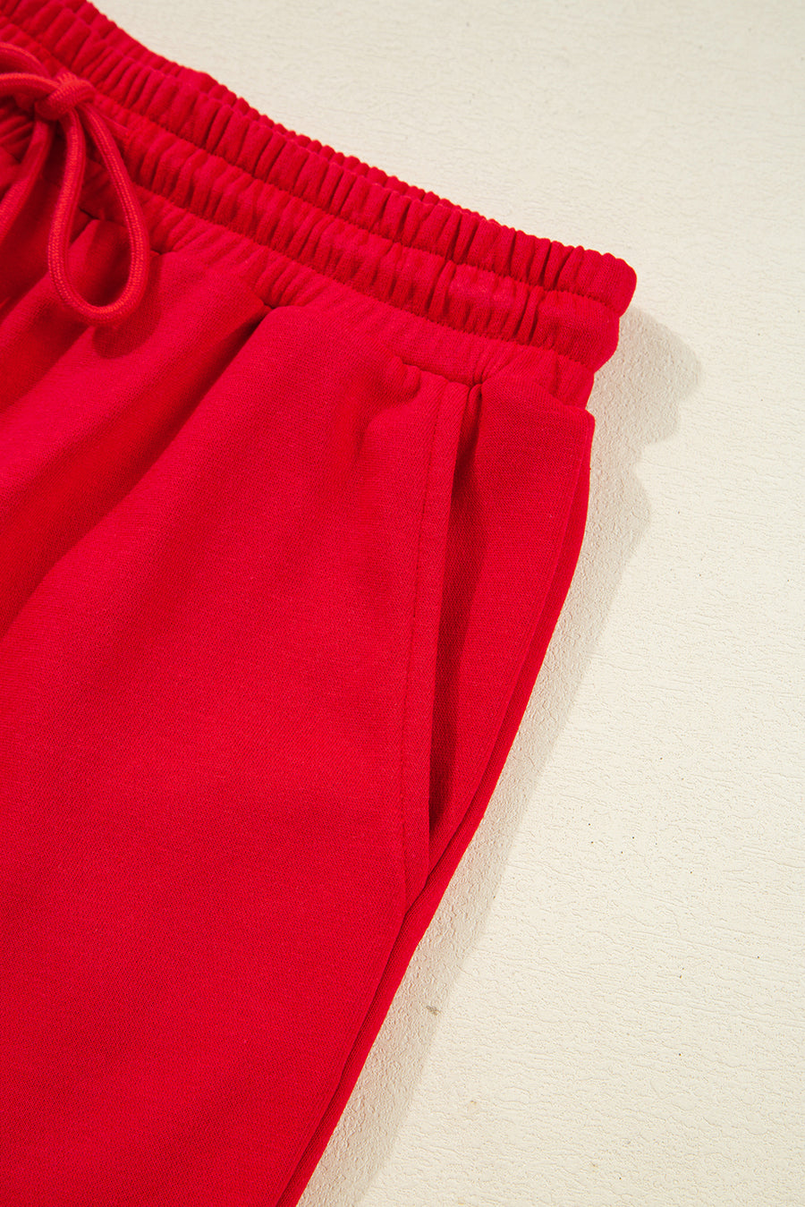Varsity Striped Sleeve Drop Shoulder Sweatshirt and Shorts Set- 5 Colors