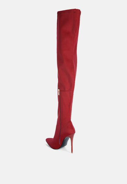 No Calm Super Stretch Stiletto Long Boot- 3 Colors