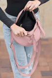 Wide Strap Double Zipper Crossbody Bag- 9 Colors
