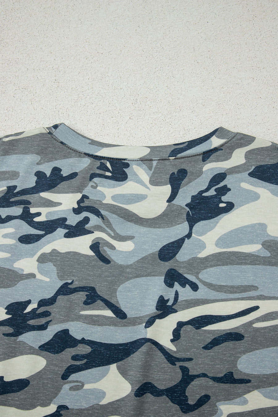 Heathered Camouflage Crew Neck Short Sleeve T-Shirt- 2 Colors