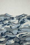 Heathered Camouflage Crew Neck Short Sleeve T-Shirt- 2 Colors