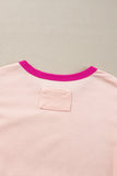 Star Patchwork Exposed Seam Oversized Sweatshirt- 3 Colors