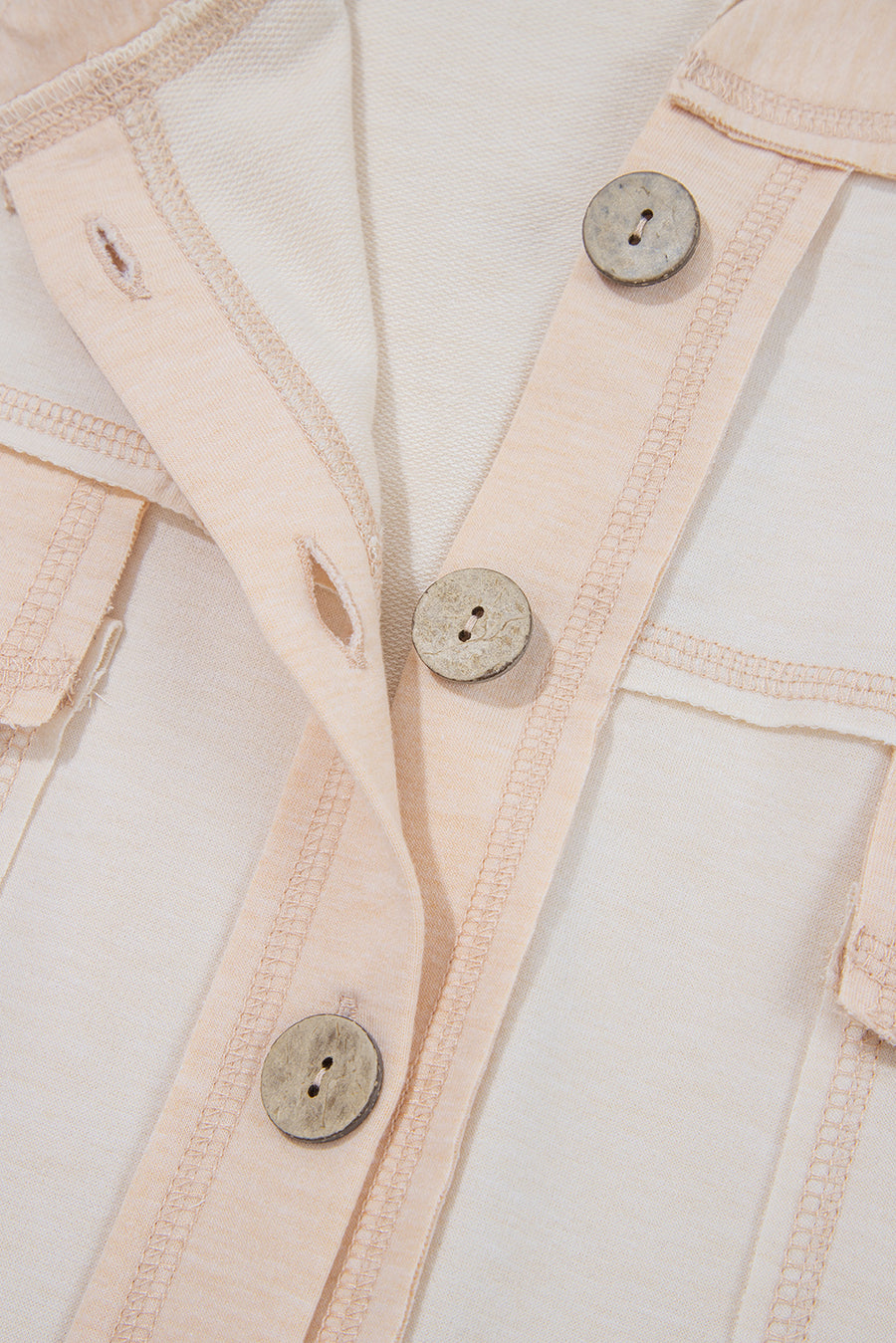 Button-Up Patchwork Pocket Short Sleeve Jumpsuit