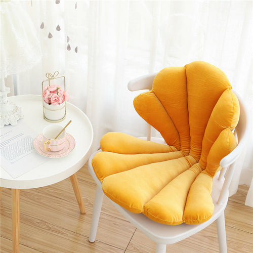 Velour Shell Chair Cushion- 9 Colors