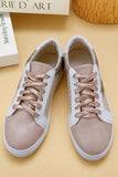 Glitter & Star Patchwork PU Leather Sneakers- 2 Colors