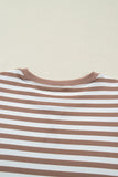 Striped Short Bubble Sleeve T-Shirt- 3 Colors