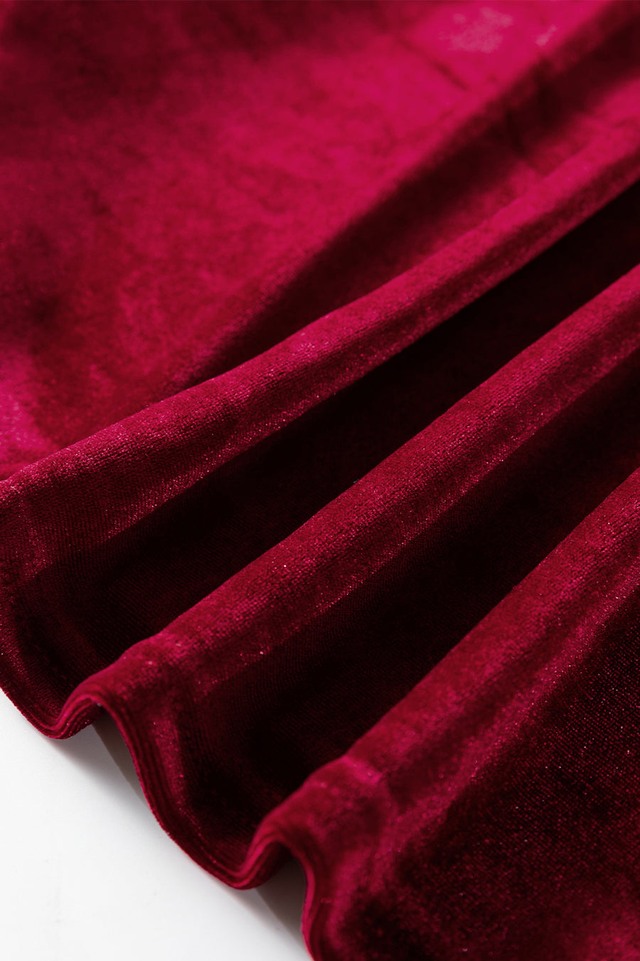 Velvet Asymmetric Button Keyhole Long Sleeve Blouse- 2 Colors
