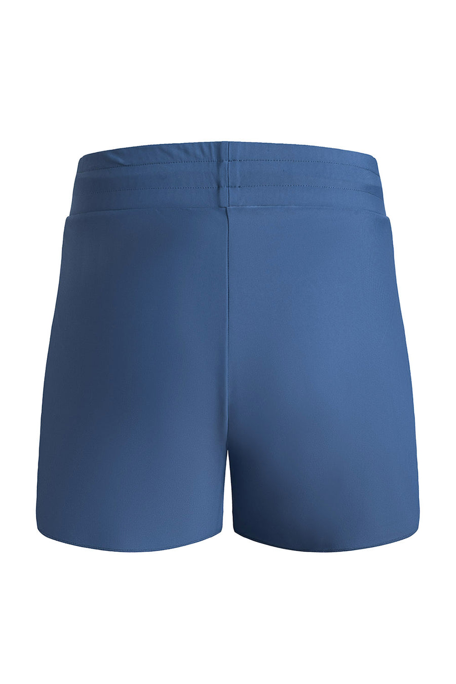 Drawstring Elastic Waist Built-In Brief Swim Shorts- 2 Colors