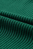 Green Pocket Ribbed Knit Short Sleeve Sweater- 9 Colors