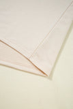 Beige Rainbow Striped T-Shirt and Short Set