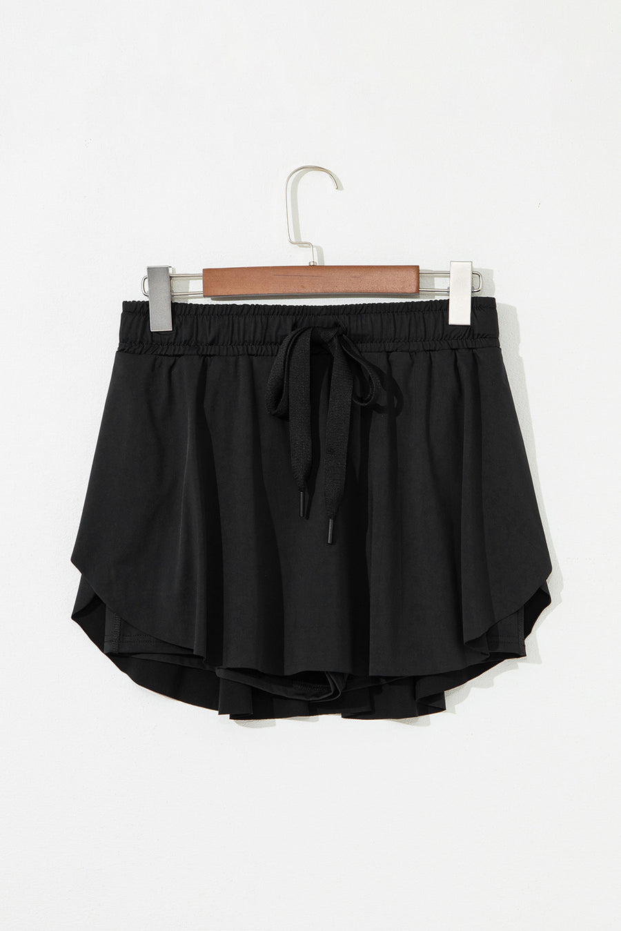 Ribbon Drawstring High-Waist Lined Tennis Skort- 6 Colors