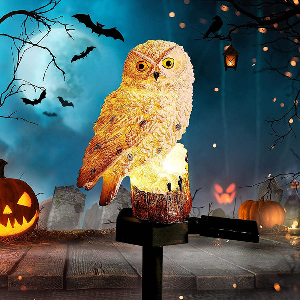 Owl Solar Stake Lights- 2 Colors & 3 Options