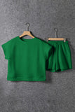 Textured Short Sleeve Top and Shorts Set- 7 Colors