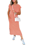 Mineral Wash T-Shirt Dress with Pockets- 3 Colors