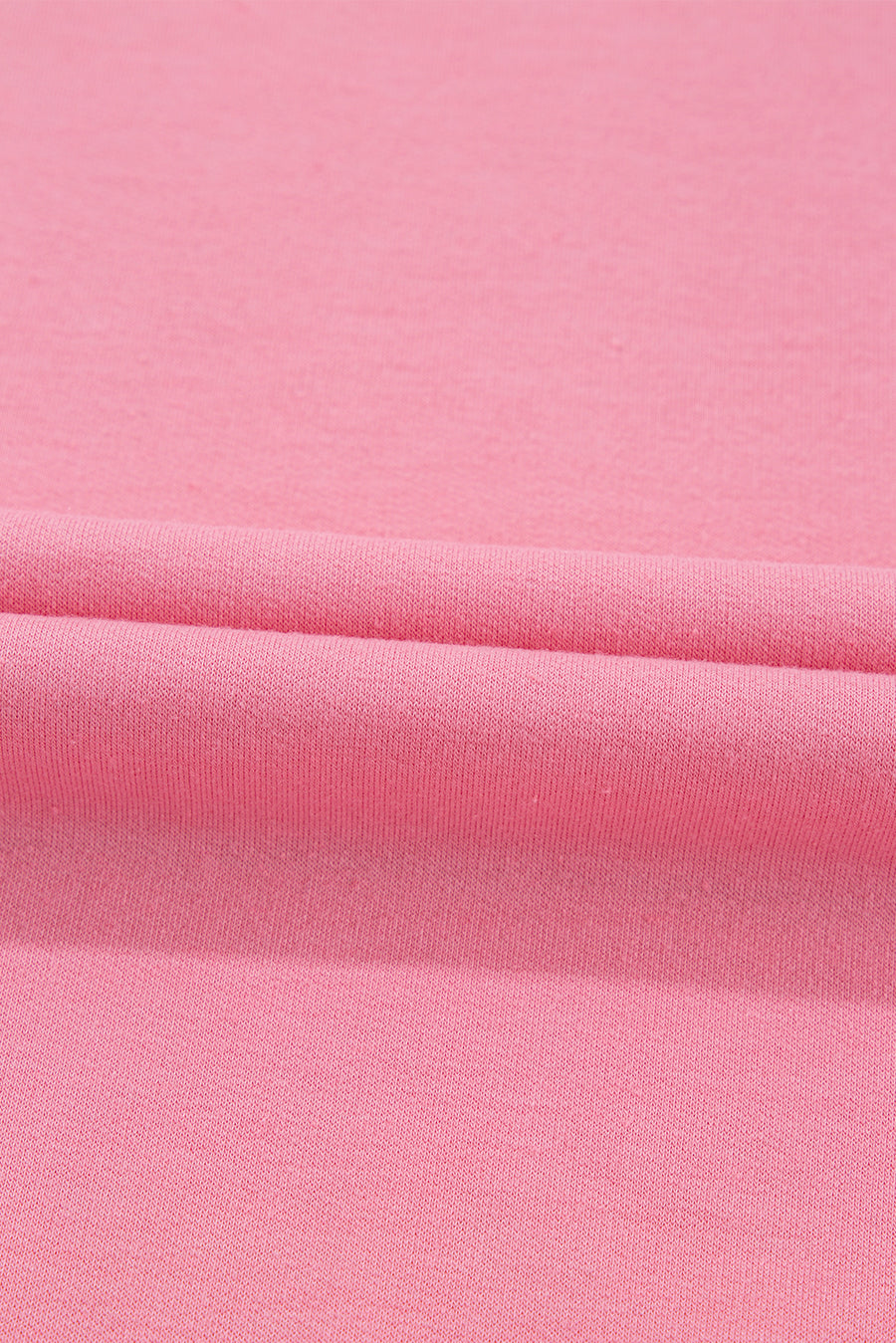 Peach Exposed Seam High-Low Side Slit Short Sleeve T-Shirt