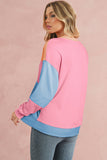Color Block Drop Shoulder Sweatshirt- 4 Colors