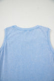Mineral Wash Tank Mini Dress with Pockets- 3 Colors