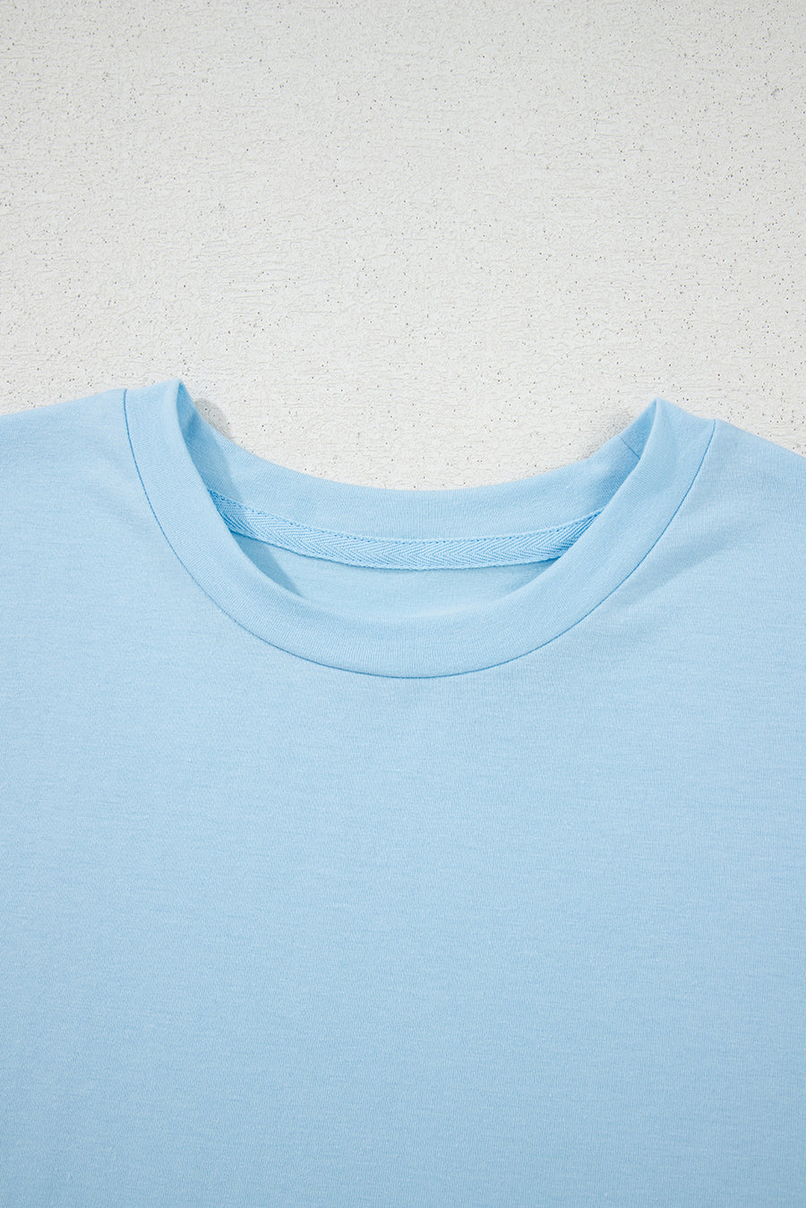 Basic Crew Neck Rolled Sleeve T-Shirt- 12 Colors