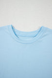 Basic Crew Neck Rolled Sleeve T-Shirt- 12 Colors