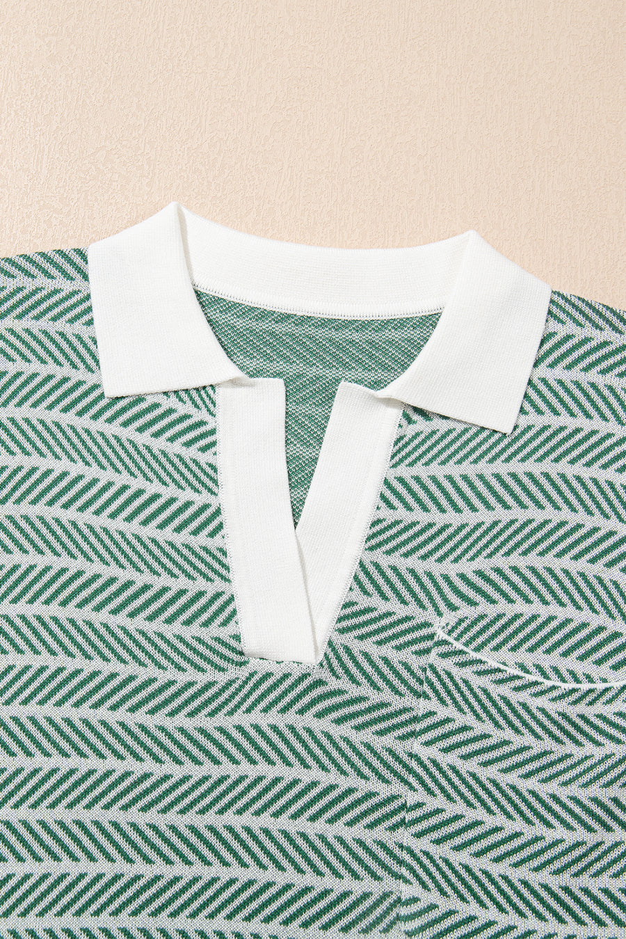 Striped Contrast Trim Sleeveless Collared Sweater- 3 Colors