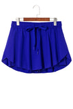 Ribbon Drawstring High-Waist Lined Tennis Skort- 6 Colors