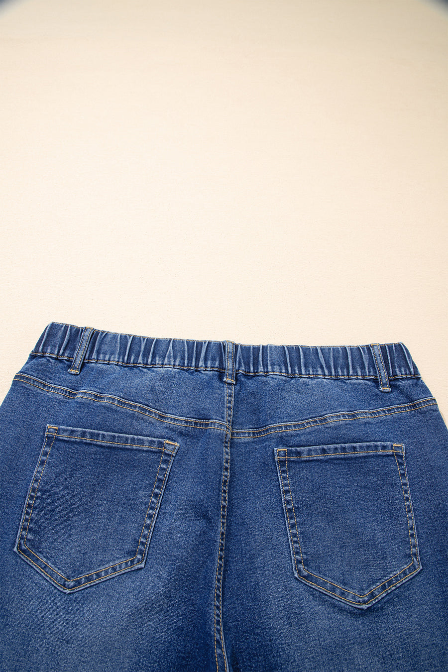 Plus Size Acid Wash Lace-Up Jeans- 4 Colors