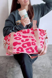 Leopard Print Luggage Tote Bag- 2 Colors