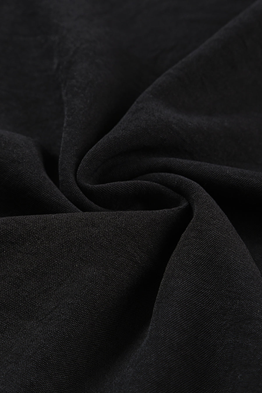 Black V-Neck Knotted Shoulder Tank Top