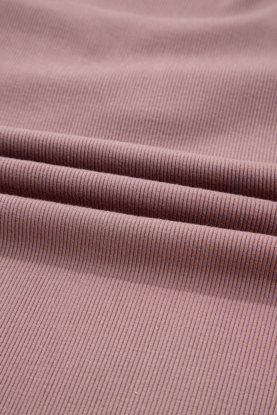 Burgundy Ruched Sweetheart Neck Ribbed Long Sleeve Top
