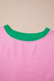 *Pre-Order* Color Block Drop Shoulder T-Shirt and Skort Set- 5 Colors