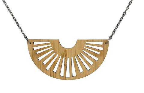 Tribal Sun Bamboo Necklace #6114