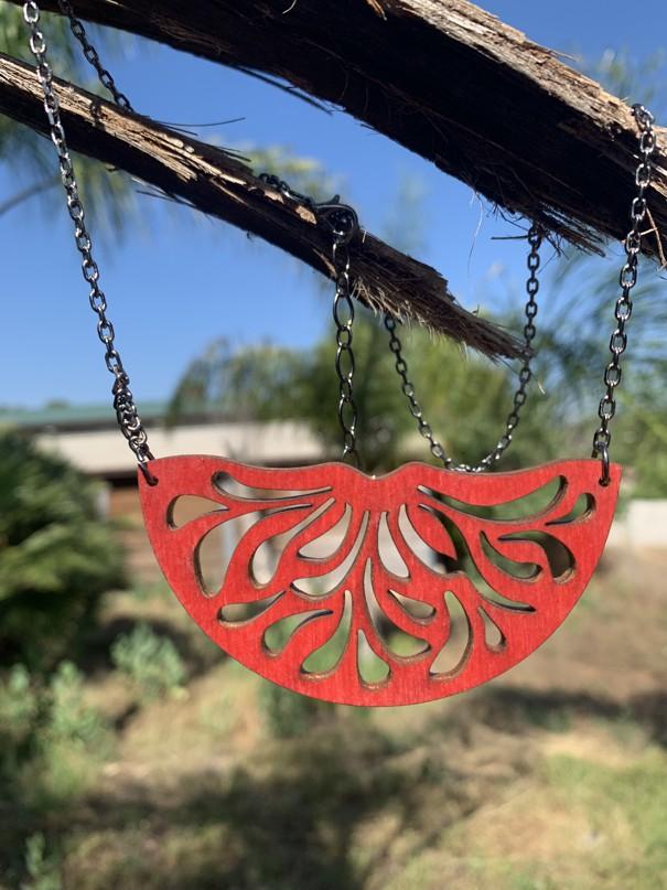 Raindrop Half Circle Necklace #6128