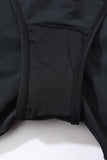 Drawstring Elastic Waist Built-In Brief Swim Shorts- 2 Colors