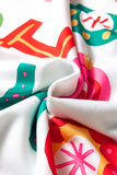 Pink Santa Claus Graphic Christmas Tree Long Sleeve Pajama Set- 2 Colors