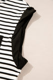 Striped Chest Pocket Crew Neck Muscle Tee- 2 Colors