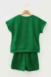 Textured Short Sleeve Top and Shorts Set- 7 Colors