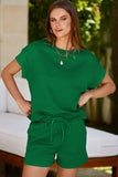 Textured Short Sleeve Top and Shorts Set- 7 Colors