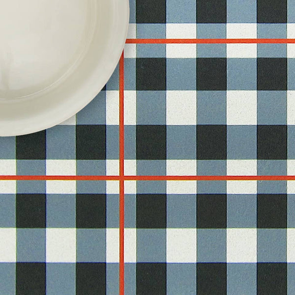 Black & White Plaid - Dog Mat