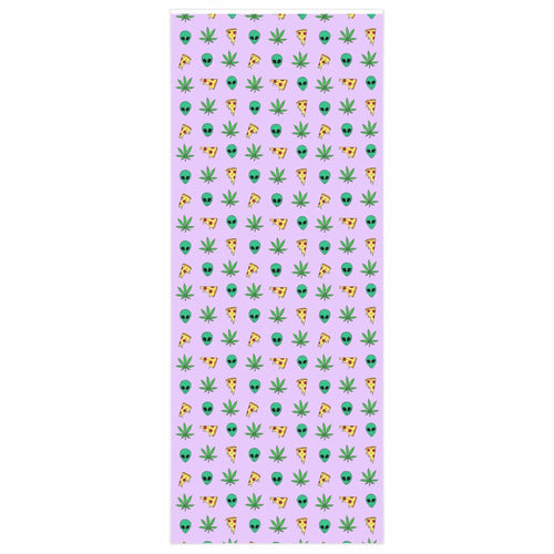 Pizza Alien Weed Wrapping Paper