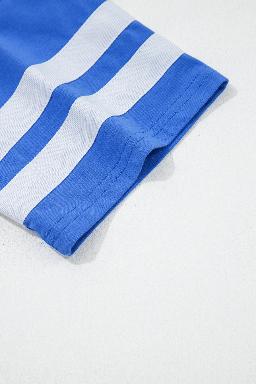 Varsity Striped Short Sleeve Crew Neck T-Shirt- 3 Colors