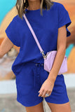 Textured Short Sleeve Top and Shorts Set- 7 Colors