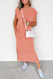 Mineral Wash T-Shirt Dress with Pockets- 3 Colors