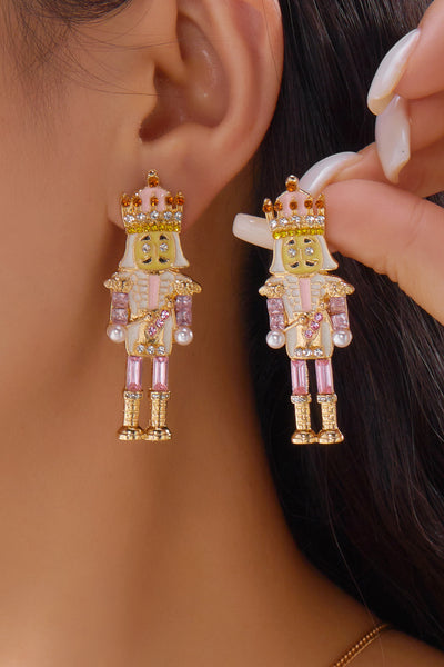 Jeweled Nutcracker Earrings- 2 Colors