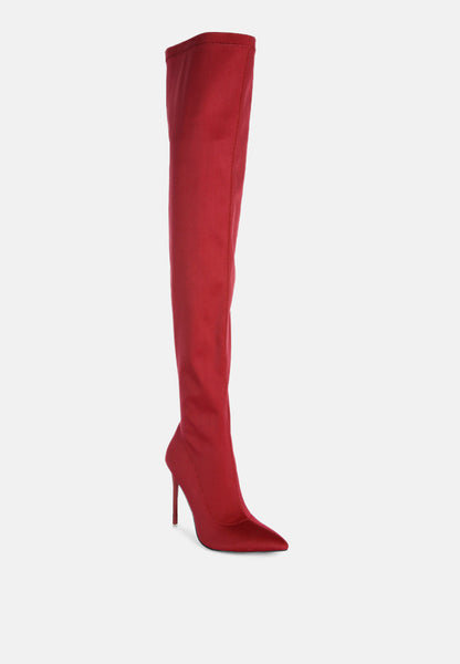 No Calm Super Stretch Stiletto Long Boot- 3 Colors