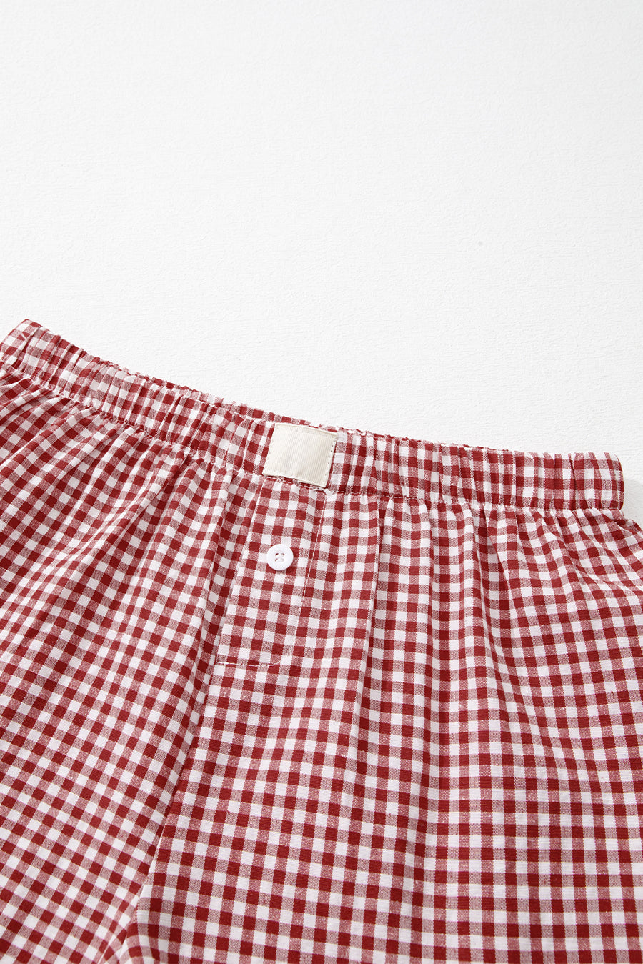Gingham High-Waisted Loose Wide Leg Shorts- 2 Colors