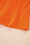 Varsity Striped Drop Shoulder Pullover Sweatshirt & Mini Skort Set- 6 Colors