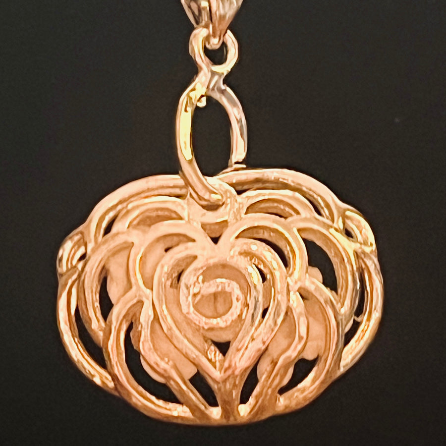 Blue Rose Case Glow-in-the-Dark Pendant Necklace