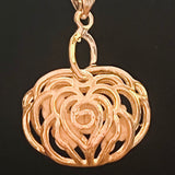 Blue Rose Case Glow-in-the-Dark Pendant Necklace